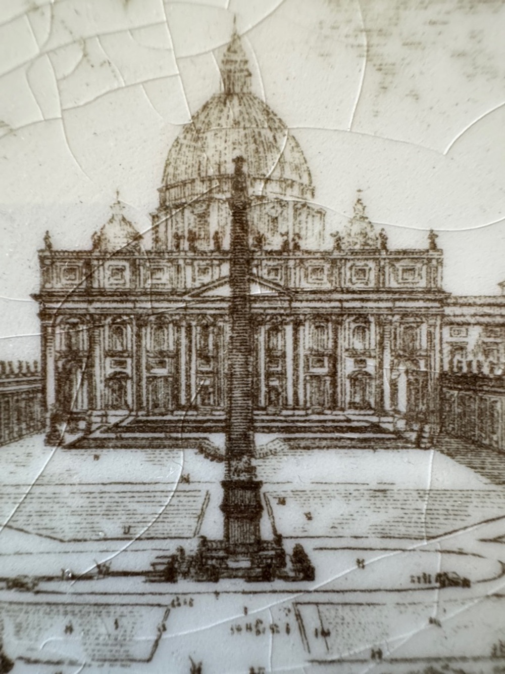 Vintage Wedgwood Rome Plate – Piazza di San Pietro Vatican - Picture 4 of 10